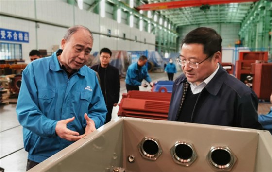 宣城市人大主任楊業峰來皖南電機調研