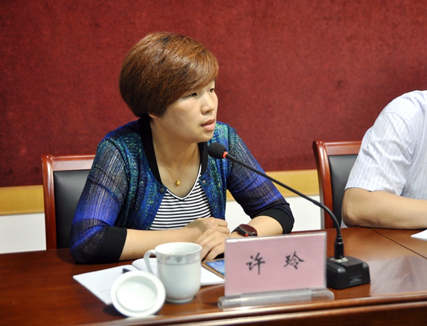 安徽省質監局的許玲處長講話